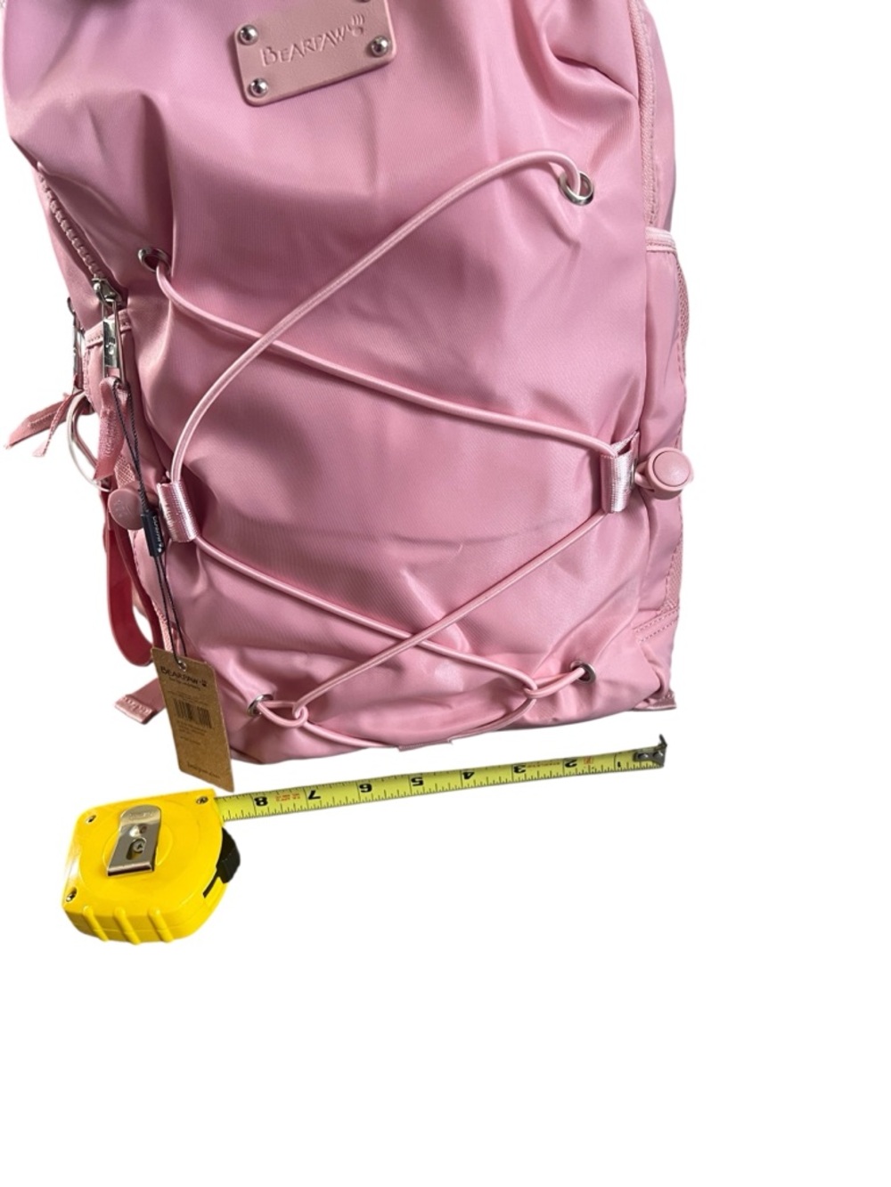 BearPaw Pink Bungee Backpack - Picture 14 of 16